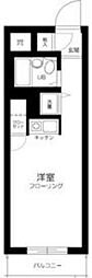 リバティヒルズ中野江原 ワンルームの間取図画像