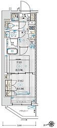 ブライズ中野哲学堂 1Kの間取図画像