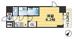 エスリードザ・ランドマーク神戸 1Kの間取図画像