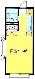 エステートピアアサミ 1Kの間取図画像