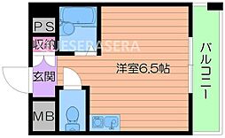 マンションSumus ワンルームの間取図画像