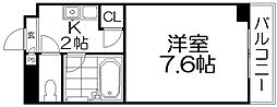 メゾン・ド・ファミーユ 1Kの間取図画像