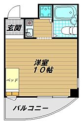 ジョイフル板宿 1Kの間取図画像