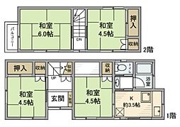坂本町戸建 1階4Kの間取り