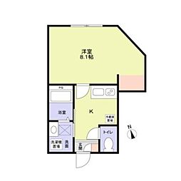 ＰＨＯＳ八王子 201 2階1Kの間取り