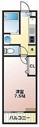 ブリスド・メール-海風- 1Kの間取図画像