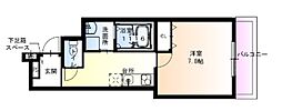 フジパレス阪急園田EAST5番館 1Kの間取図画像