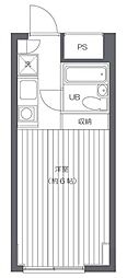 SKKビル ワンルームの間取図画像