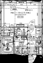 北品川2丁目新築工事PJ 1Kの間取図画像