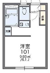 レオパレス松原 1Kの間取図画像