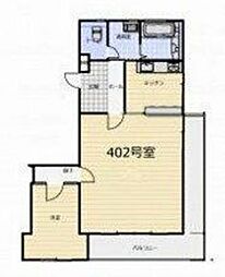 オガワビル 1LDKの間取図画像