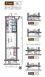 LIVCITY成増ミュジオ弐番館 2Kの間取図画像