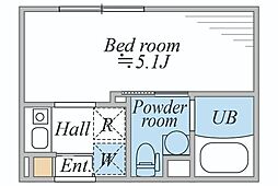 LEGALAND阿佐ヶ谷 1Kの間取図画像