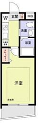 ピアコートTM春日町弐番館 1Kの間取図画像
