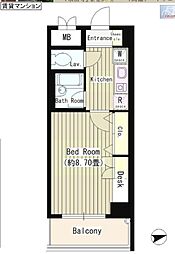 協和高輪マンション 1Kの間取図画像
