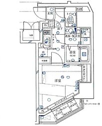 ル・リオン西新宿 1Kの間取図画像