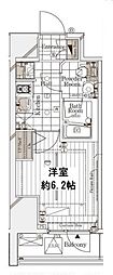 ガリシア代々木 1Kの間取図画像