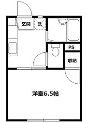 ジュネス保土ケ谷 1Kの間取図画像