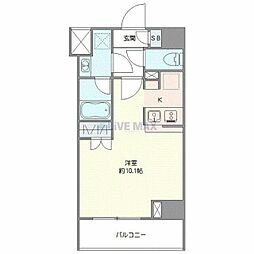 北区豊島2丁目マンション ワンルームの間取図画像
