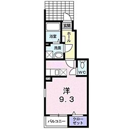 グランツ ワンルームの間取図画像