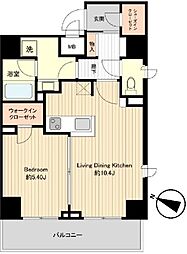 プライムアーバン板橋区役所前 1LDKの間取図画像