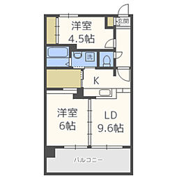KDX清水レジデンス 1LDKの間取図画像