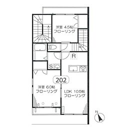 ミルトリーベ 2LDKの間取図画像