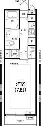 リブリ・フォーチュン 1Kの間取図画像