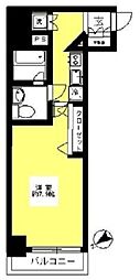 ブレシア銀座イースト 1Kの間取図画像
