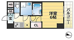 レオンコンフォート神戸駅前 1Kの間取図画像