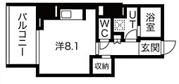 SEASONFLATS蔵前清住通り ワンルームの間取図画像