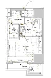 ARKMARK浅草 7階1Kの間取り