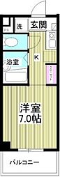サマレジデンス ワンルームの間取図画像