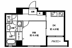 ラクラス田原町 9階1DKの間取り