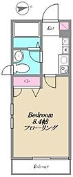 KIHACHIレジデンス 1Kの間取図画像