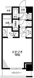 レジディア九段下 ワンルームの間取図画像