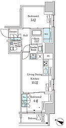 PARKAXIS神保町 2LDKの間取図画像
