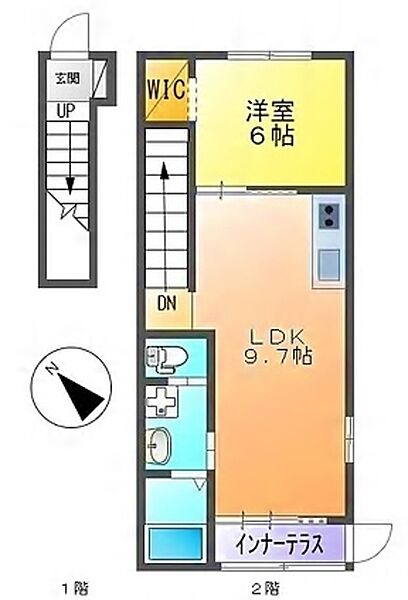 コンフォーレハナミズキ 203｜神奈川県川崎市多摩区菅２丁目(賃貸アパート1LDK・2階・43.20㎡)の写真 その2