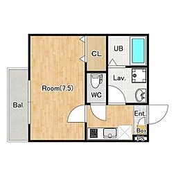 (仮称)ジーメゾン小手指元町 1Kの間取図画像