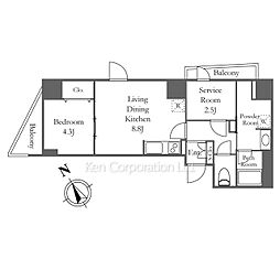 間取図画像 1SLDK