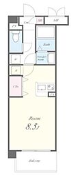 プレステージ橋本 ワンルームの間取図画像