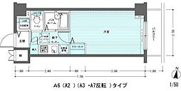 RESIDIA多摩川 1Kの間取図画像