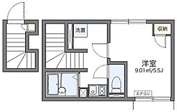 レオネクストシエロ長崎 2階1Kの間取り