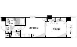 日神パレステージ西池袋公園 1LDKの間取図画像