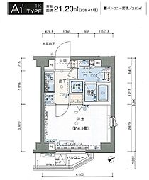 WELTSUMIDANORTH 1Kの間取図画像