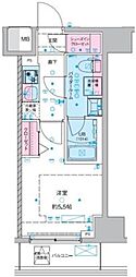 GENOVIA西川口III 1Kの間取図画像