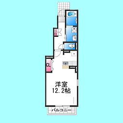 フォレスト出島 ワンルームの間取図画像