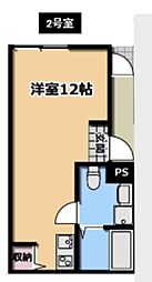 仮)クレール・アブニール立川 ワンルームの間取図画像