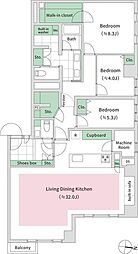 一番町パークマンション 3LDKの間取図画像