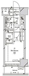 ラフィスタ川崎2 1Kの間取図画像